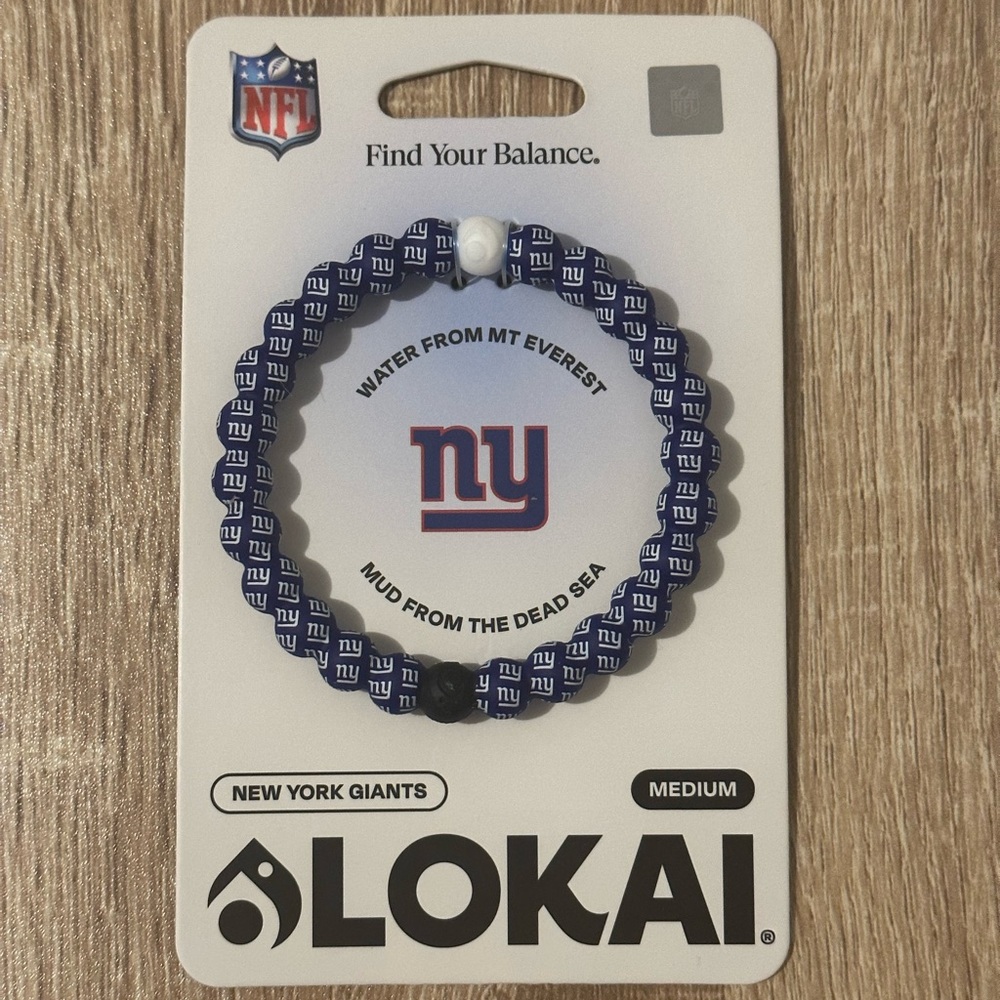 NY Giants Lokai Bracelet Size Medium
